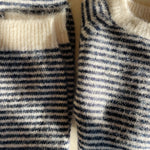 Konges Sløjd A/S KNITTED PANTS ensign blue/buttercream