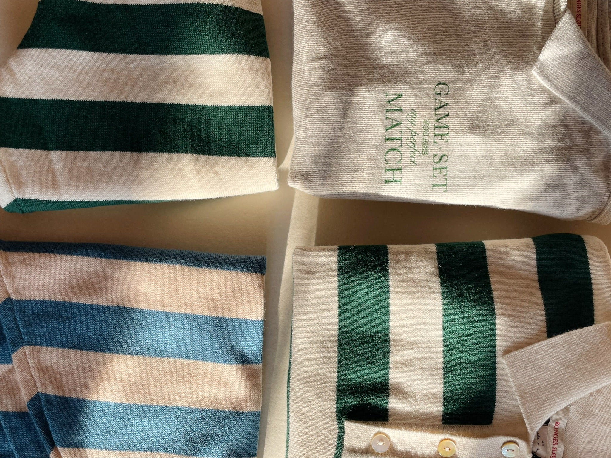 Konges Sløjd A/S KNITTED PANTS pine grove stripe