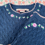 Konges Sløjd A/S KNITTED PANTS ensign blue