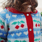 Konges Sløjd A/S KNITTED CARDIGANS cherry stripe