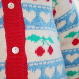 Konges Sløjd A/S KNITTED CARDIGANS cherry stripe