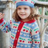 Konges Sløjd A/S KNITTED CARDIGANS cherry stripe