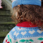 Konges Sløjd A/S KNITTED CARDIGANS cherry stripe