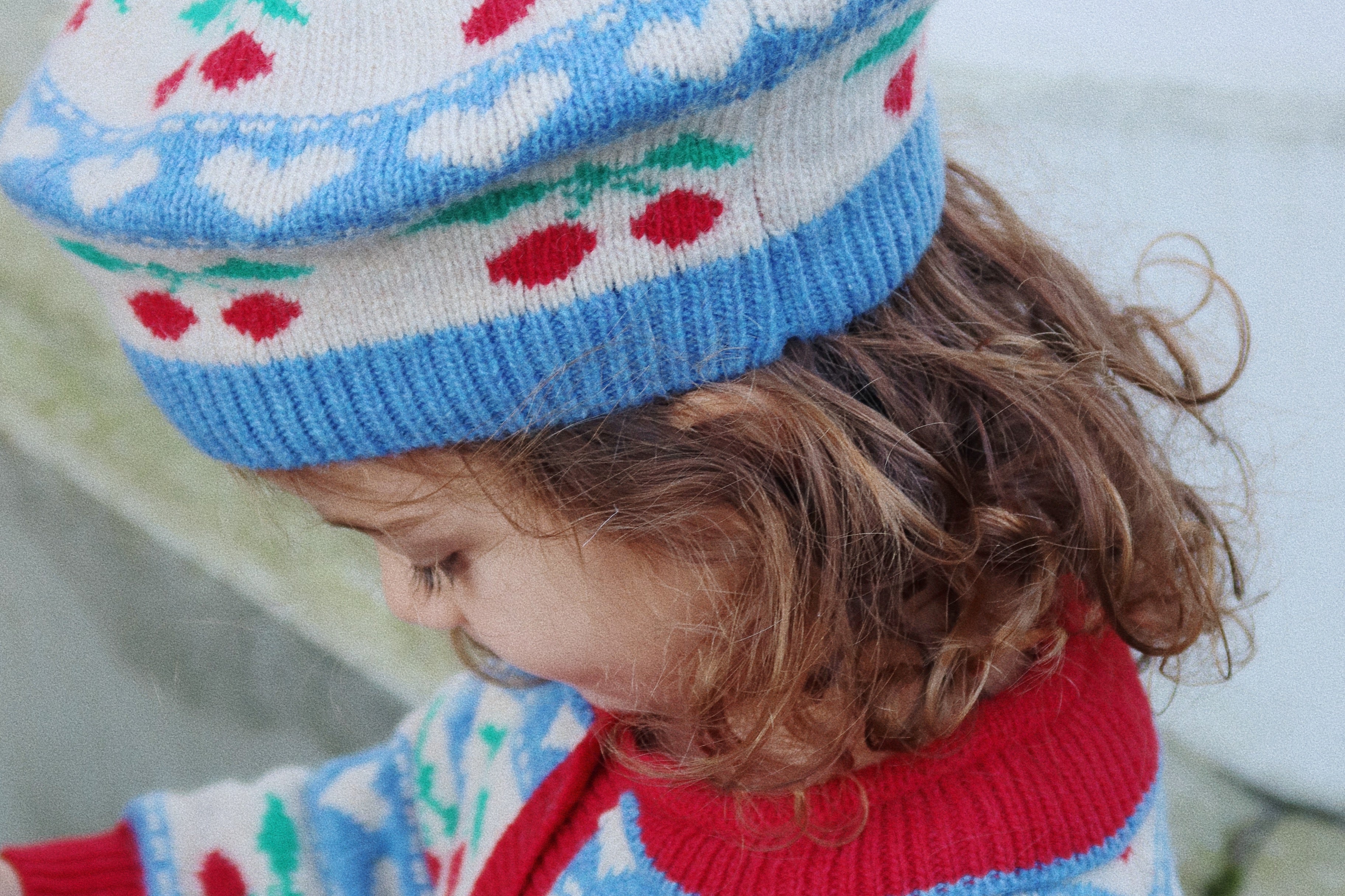 Konges Sløjd A/S KNITTED CARDIGANS cherry stripe
