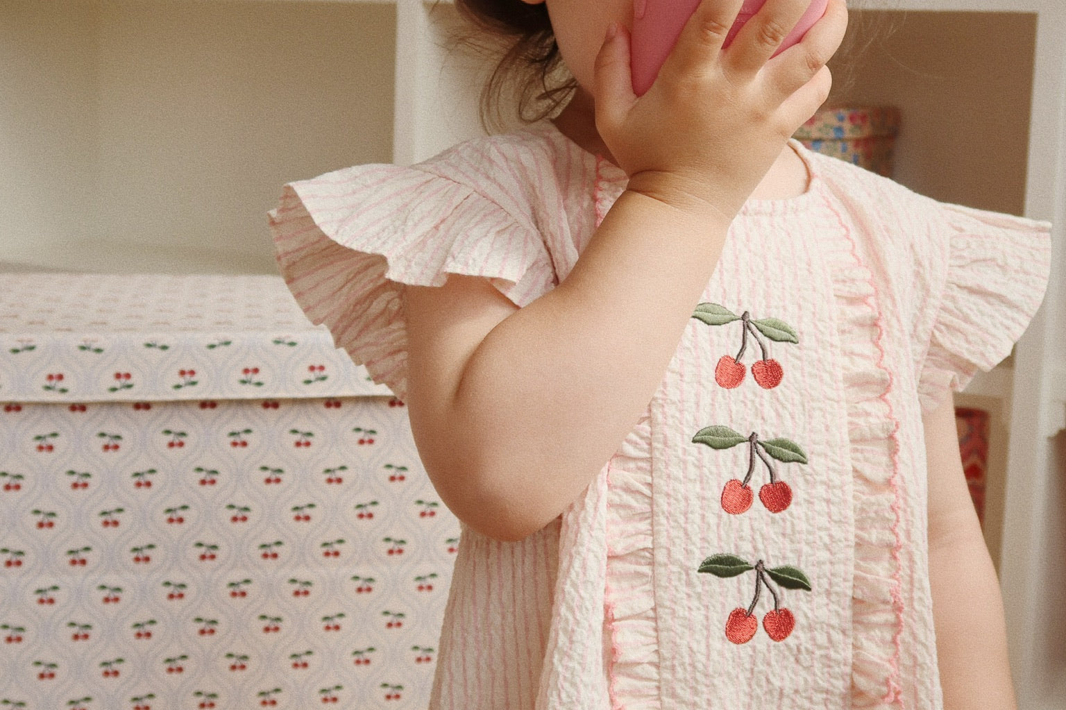 Konges Sløjd A/S WOVEN SHORT SLEEVE SHIRTS peony stripe
