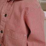 Konges Sløjd A/S WOVEN JACKETS & VESTS milk rouge stripe