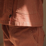 Konges Sløjd A/S WOVEN PANTS milk rouge stripe