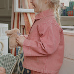 Konges Sløjd A/S WOVEN PANTS milk rouge stripe