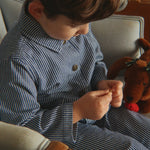 Konges Sløjd A/S WOVEN JACKETS & VESTS blue stripe
