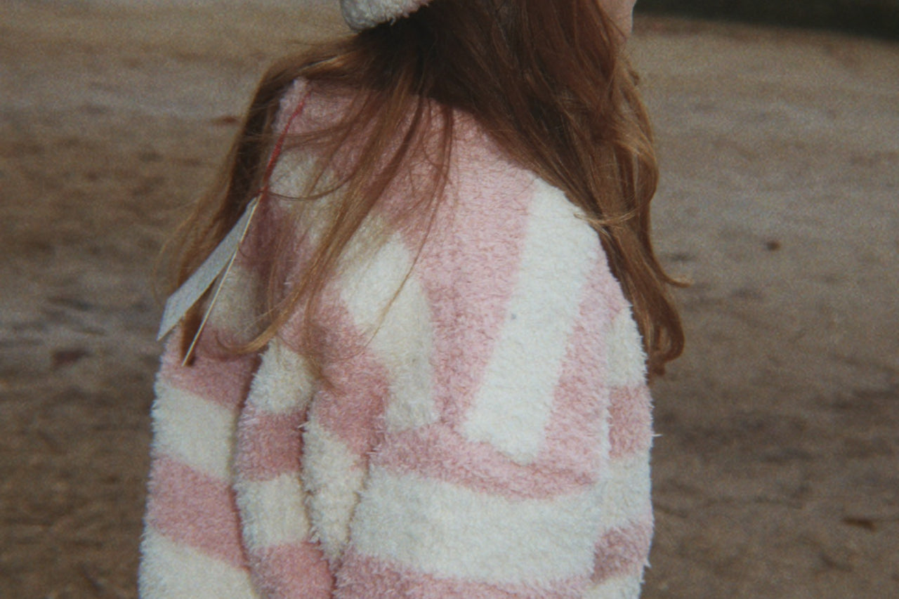 Konges Sløjd A/S KNITTED PANTS rosy stripe