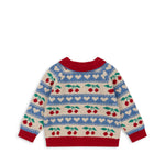 Konges Sløjd A/S KNITTED CARDIGANS cherry stripe