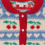 Konges Sløjd A/S KNITTED CARDIGANS cherry stripe