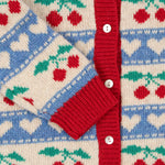 Konges Sløjd A/S KNITTED CARDIGANS cherry stripe