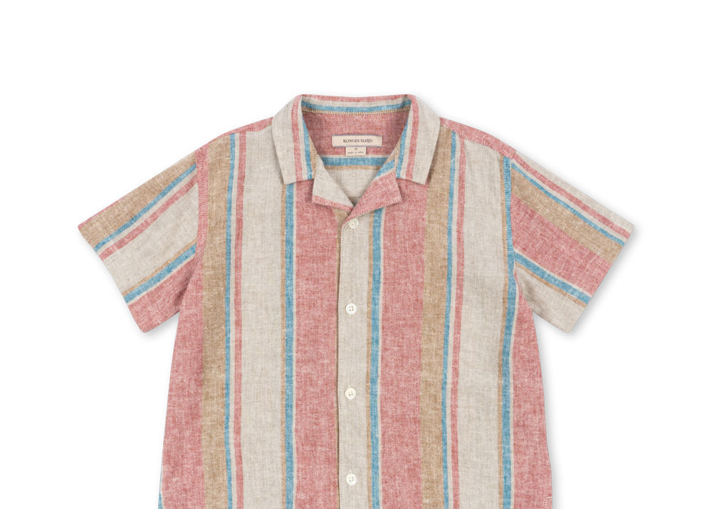 Konges Sløjd A/S WOVEN SHORT SLEEVE SHIRTS stan stripe