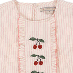 Konges Sløjd A/S WOVEN SHORT SLEEVE SHIRTS peony stripe
