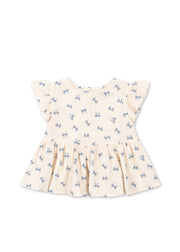Konges Sløjd A/S WOVEN SHORT SLEEVE SHIRTS bow bleu