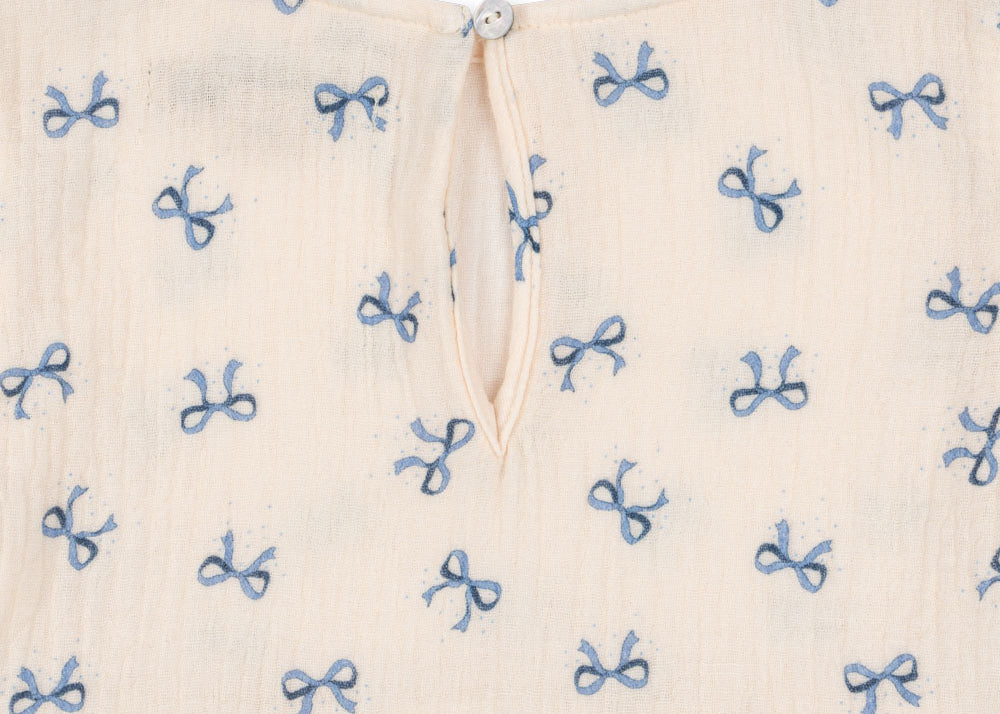 Konges Sløjd A/S WOVEN SHORT SLEEVE SHIRTS bow bleu