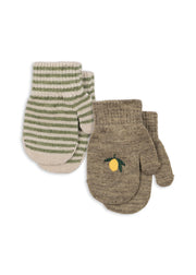 Konges Sløjd A/S MITTENS lemon/stripe