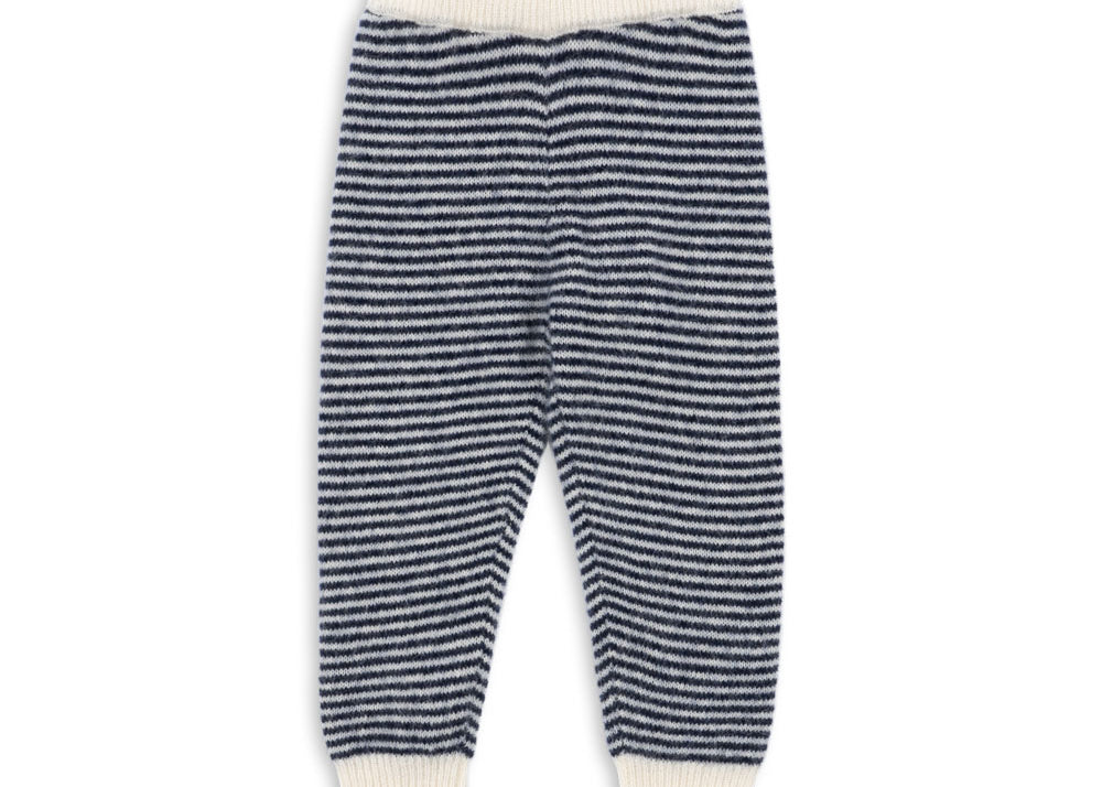 Konges Sløjd A/S KNITTED PANTS ensign blue/buttercream