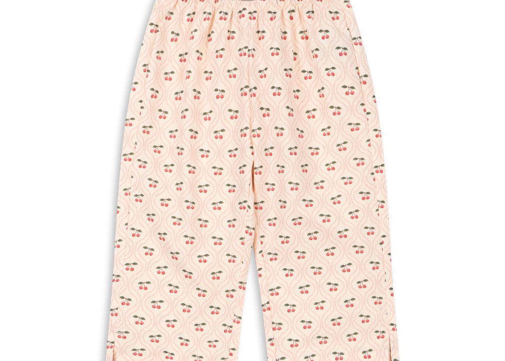 Konges Sløjd A/S WOVEN PANTS cherry pink motif