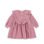 Konges Sløjd A/S WOVEN DRESSES sangria/butter check