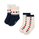 Konges Sløjd A/S SOCKS heart mix