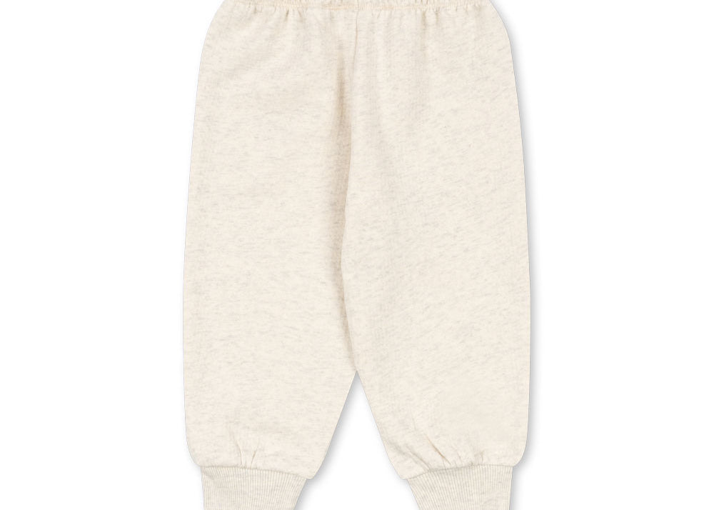 Konges Sløjd A/S JERSEY PANTS off white melange