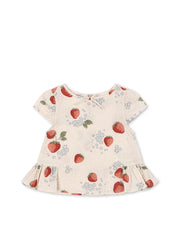 Konges Sløjd A/S WOVEN SHORT SLEEVE SHIRTS marmelade sun