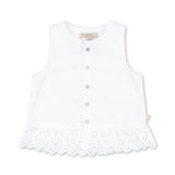 Konges Sløjd A/S WOVEN SHORT SLEEVE SHIRTS bright white