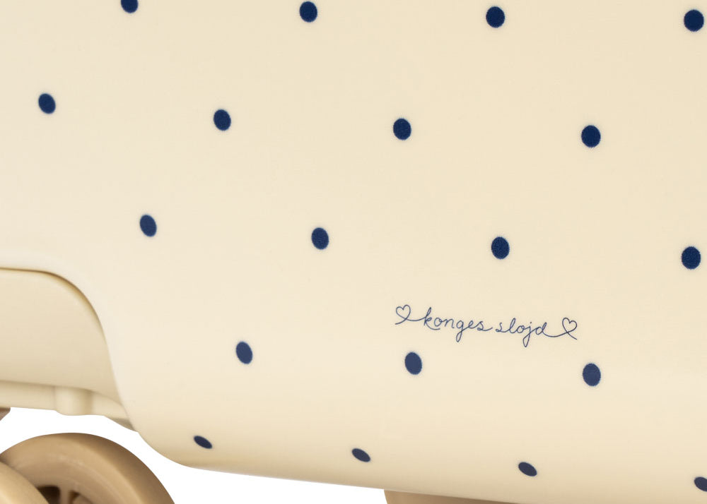 Konges Sløjd A/S TRAVEL SUITCASE navy dot