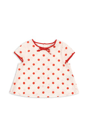 Konges Sløjd A/S WOVEN SHORT SLEEVE SHIRTS red dot