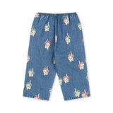 Konges Sløjd A/S WOVEN PANTS bow kitty denim