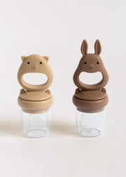 Konges Sløjd A/S FEEDING PACIFIER bark/shell